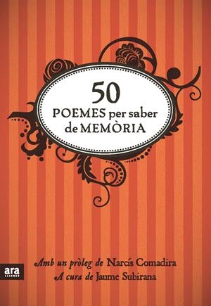 50 POEMES PER SABER DE MEMÒRIA | 9788492907861 | SUBIRANA I ORTÍN, JAUME