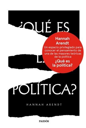 ¿QUÉ ES LA POLÍTICA? | 9788449334382 | ARENDT, HANNAH