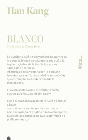 BLANCO | 9788416738519 | KANG, HAN 