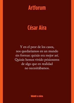 ARTFORUM | 9789874941398 | AIRA, CÉSAR