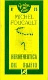 HERMENÉUTICA DEL SUJETO | 9788477311775TA | FOUCAULT, MICHEL