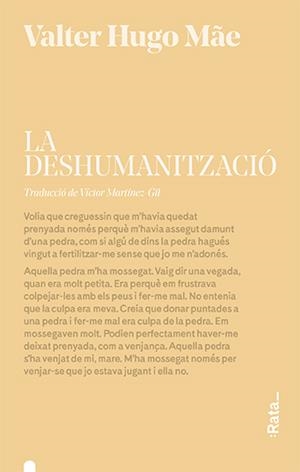 LA DESHUMANITZACIÓ | 9788416738472 | HUGO MÃE, VALTER