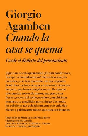 CUANDO LA CASA SE QUEMA | 9788419208217 | AGAMBEN, GIORGIO