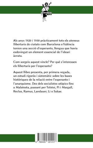 ESPERANTO I ANARQUISME: ELS ORÍGENS (1887-1907) | 9788409391417 | ALCALDE, JAVIER