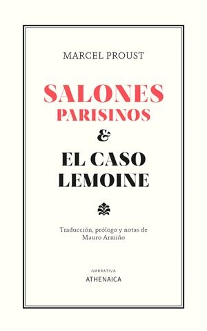 SALONES PARISINOS Y EL CASO LEMOINE | 9788418239786 | PROUST, MARCEL