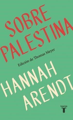 SOBRE PALESTINA | 9788430627875 | ARENDT, HANNAH