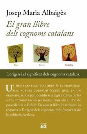EL GRAN LLIBRE DELS COGNOMS CATALANS | 9788429756661TA | ALBAIGÈS, JOSEP M.