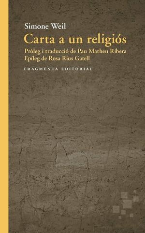 CARTA A UN RELIGIÓS | 9791387548339 | WEIL, SIMONE